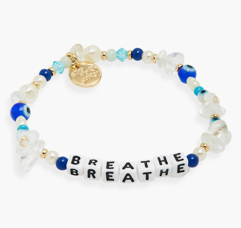 Little Words Project Breathe Beaded Stretch Bracelet